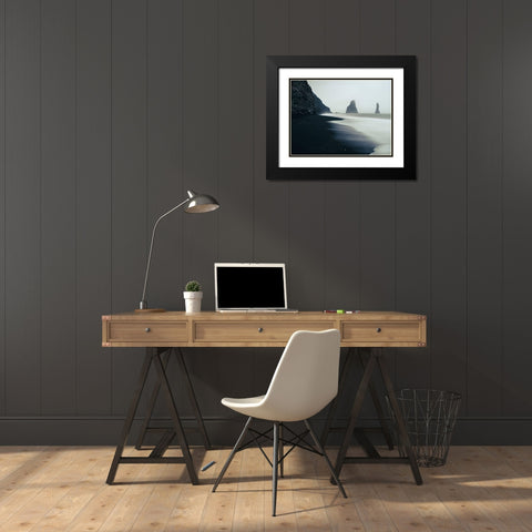 Lost Black Modern Wood Framed Art Print with Double Matting by Artemiadi, Dora