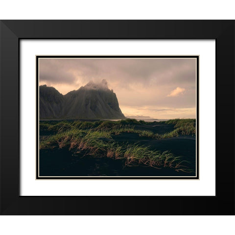 Vikings Land Black Modern Wood Framed Art Print with Double Matting by Artemiadi, Dora