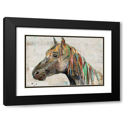 Wild Horse Black Modern Wood Framed Art Print with Double Matting by Anderson, Traci