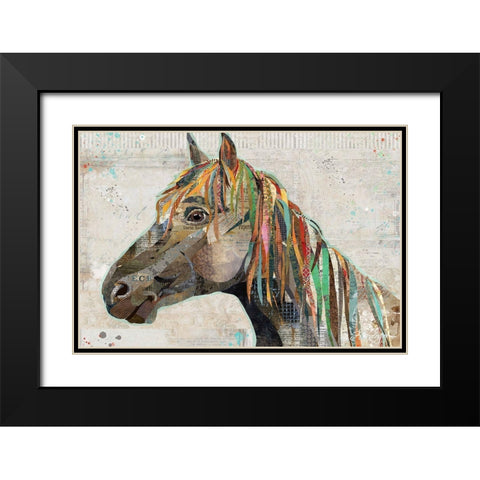 Wild Horse Black Modern Wood Framed Art Print with Double Matting by Anderson, Traci