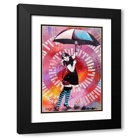 Waiting For The Storm Black Modern Wood Framed Art Print with Double Matting by AbcArtAttack