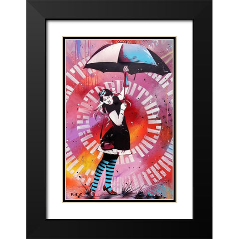 Waiting For The Storm Black Modern Wood Framed Art Print with Double Matting by AbcArtAttack