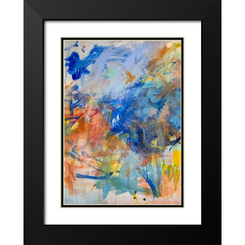 Both Sides Now Black Modern Wood Framed Art Print with Double Matting by Apperlo, Mila