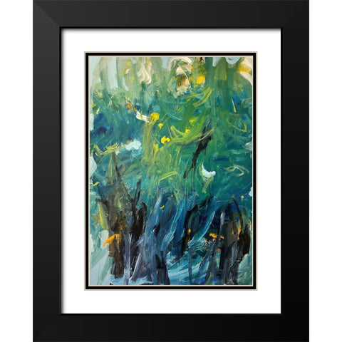 Do You See The Light? Black Modern Wood Framed Art Print with Double Matting by Apperlo, Mila
