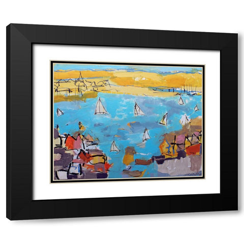 Grab Your Life Black Modern Wood Framed Art Print with Double Matting by Anders, Per