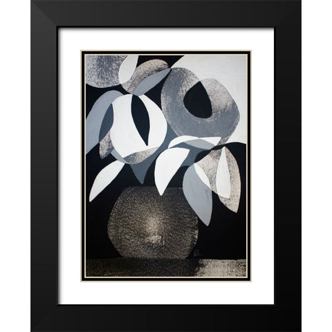 Gray Areas 2 Black Modern Wood Framed Art Print with Double Matting by Avila, Gabriela
