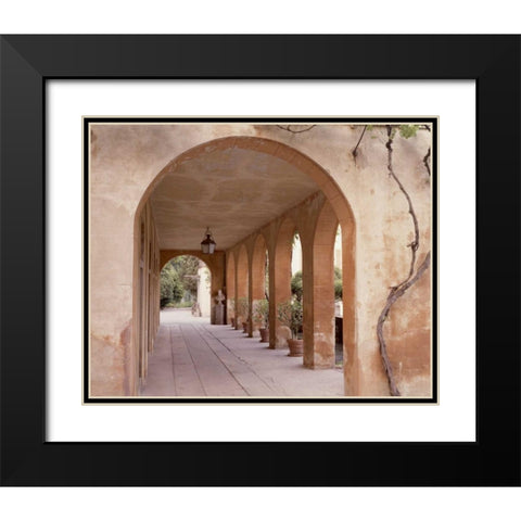 Banc de Jardin - 4 Black Modern Wood Framed Art Print with Double Matting by Blaustein, Alan