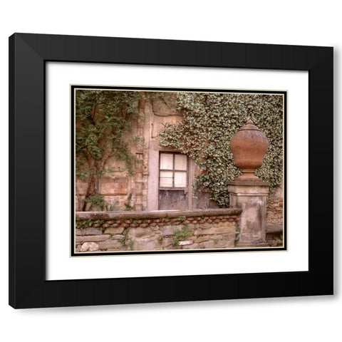 Banc de Jardin - 21 Black Modern Wood Framed Art Print with Double Matting by Blaustein, Alan