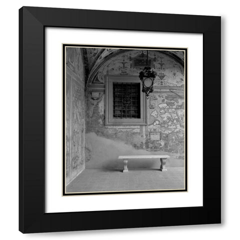 Banc de Jardin - 22A Black Modern Wood Framed Art Print with Double Matting by Blaustein, Alan