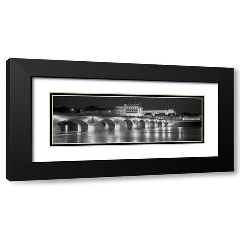 Amboise Chateau Black Modern Wood Framed Art Print with Double Matting by Blaustein, Alan