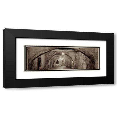 Passageway France - 1 Black Modern Wood Framed Art Print with Double Matting by Blaustein, Alan