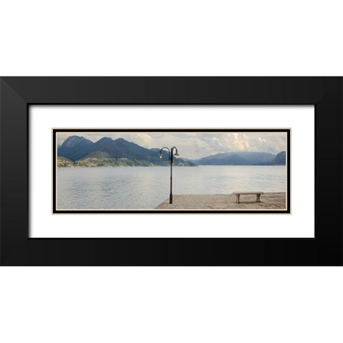 Gravedonna Pano - 1 Black Modern Wood Framed Art Print with Double Matting by Blaustein, Alan