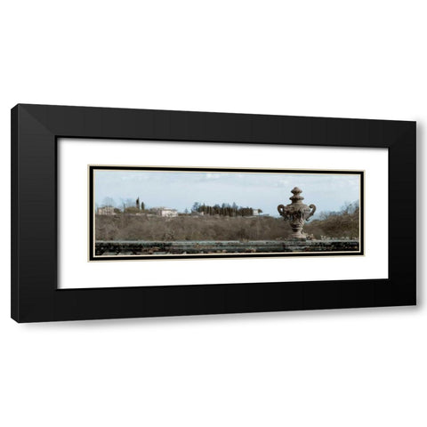 Veneto Giardini Pano - 1 Black Modern Wood Framed Art Print with Double Matting by Blaustein, Alan