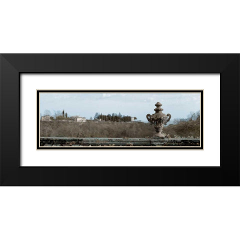 Veneto Giardini Pano - 1 Black Modern Wood Framed Art Print with Double Matting by Blaustein, Alan