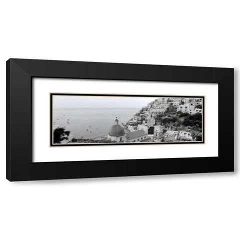 Positano - 1 Black Modern Wood Framed Art Print with Double Matting by Blaustein, Alan