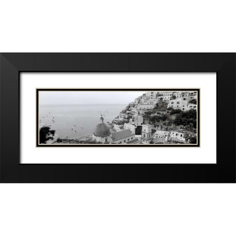 Positano - 1 Black Modern Wood Framed Art Print with Double Matting by Blaustein, Alan