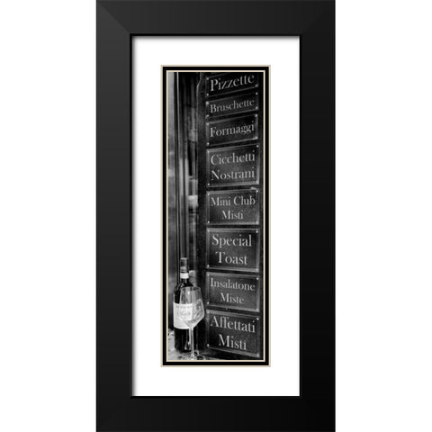 Veneto Caffe Black Modern Wood Framed Art Print with Double Matting by Blaustein, Alan