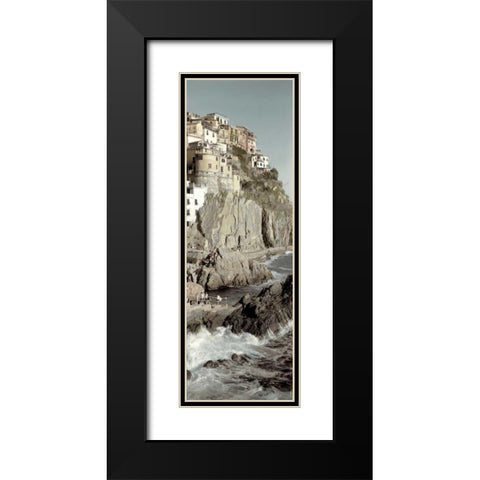 Liguria - 5 Black Modern Wood Framed Art Print with Double Matting by Blaustein, Alan