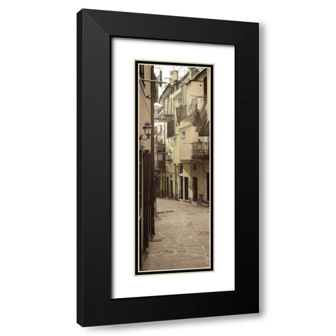Liguria - 6 Black Modern Wood Framed Art Print with Double Matting by Blaustein, Alan