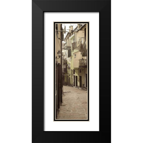 Liguria - 6 Black Modern Wood Framed Art Print with Double Matting by Blaustein, Alan