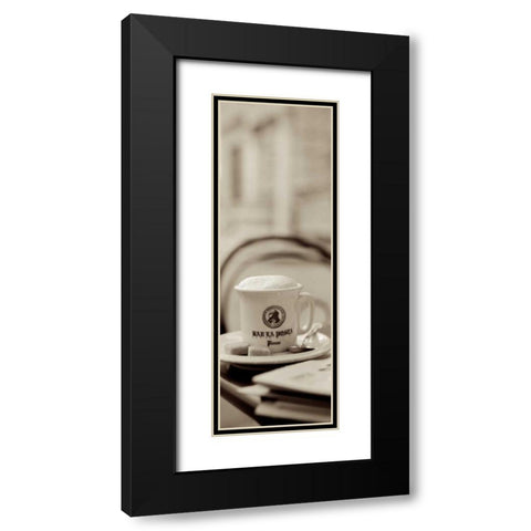 Tuscany Caffe - 5 Black Modern Wood Framed Art Print with Double Matting by Blaustein, Alan