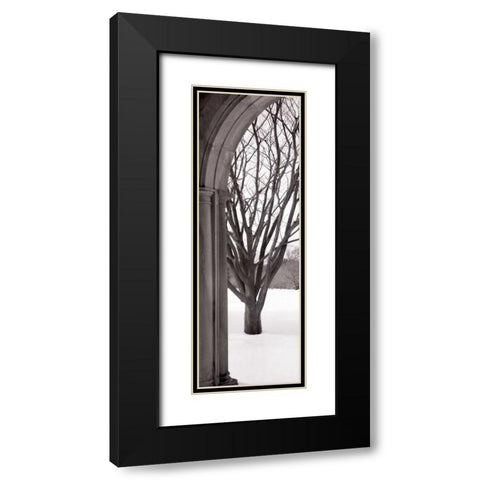 Hampton Winter Arch Black Modern Wood Framed Art Print with Double Matting by Blaustein, Alan