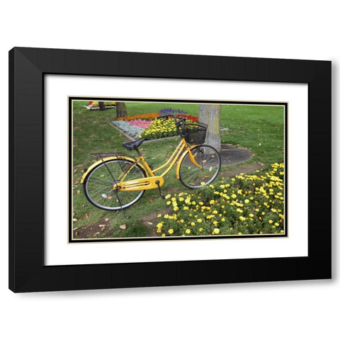 Japan Bicycle - 1 Black Modern Wood Framed Art Print with Double Matting by Blaustein, Alan