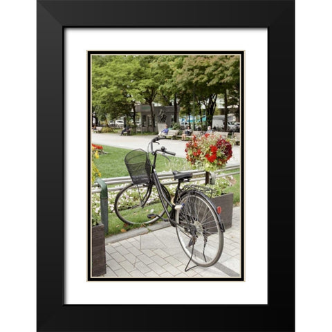 Japan Bicycle - 5 Black Modern Wood Framed Art Print with Double Matting by Blaustein, Alan