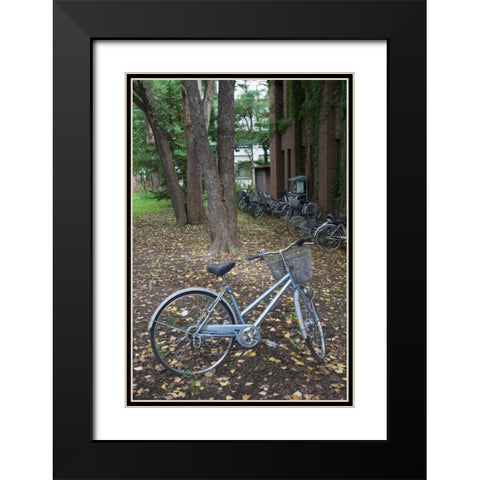 Japan Bicycle - 11 Black Modern Wood Framed Art Print with Double Matting by Blaustein, Alan