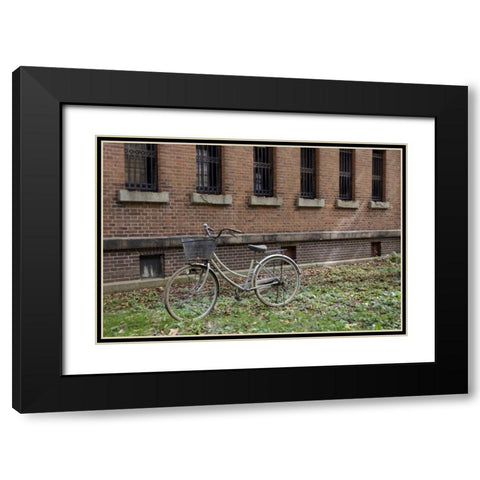 Japan Bicycle - 17 Black Modern Wood Framed Art Print with Double Matting by Blaustein, Alan