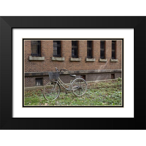 Japan Bicycle - 17 Black Modern Wood Framed Art Print with Double Matting by Blaustein, Alan