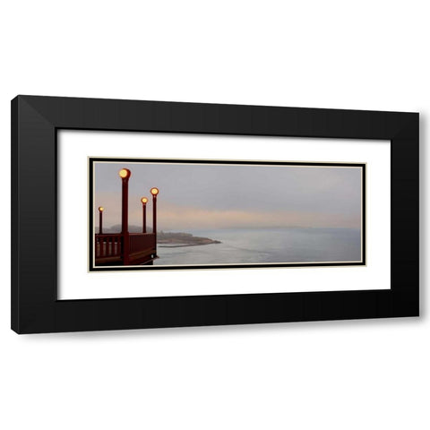 Golden Gate Bridge Pano - 129 Black Modern Wood Framed Art Print with Double Matting by Blaustein, Alan