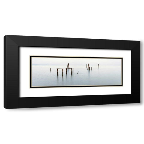 Antique Pier - 134 Black Modern Wood Framed Art Print with Double Matting by Blaustein, Alan