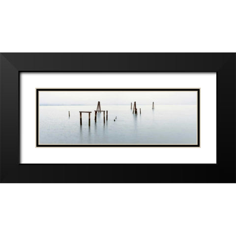 Antique Pier - 134 Black Modern Wood Framed Art Print with Double Matting by Blaustein, Alan