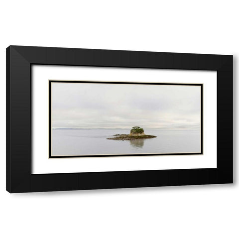 Bay Island Pano - 132 Black Modern Wood Framed Art Print with Double Matting by Blaustein, Alan