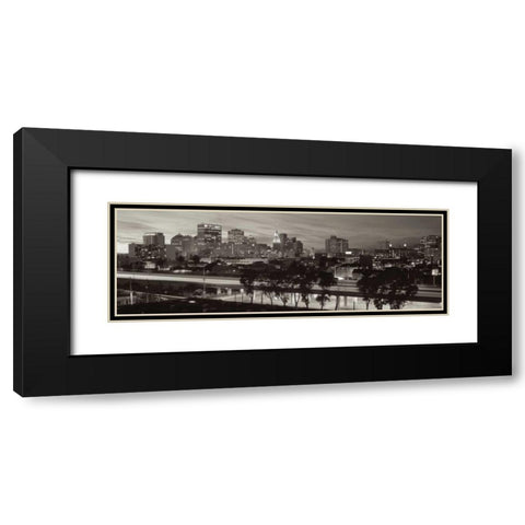 Oakland Pano - 1 Black Modern Wood Framed Art Print with Double Matting by Blaustein, Alan