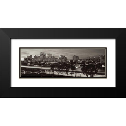 Oakland Pano - 1 Black Modern Wood Framed Art Print with Double Matting by Blaustein, Alan