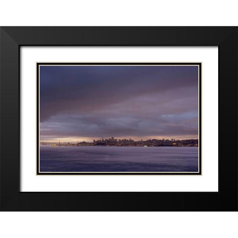 SF Skyline - 100 Black Modern Wood Framed Art Print with Double Matting by Blaustein, Alan