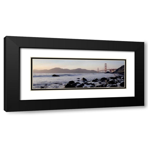Marshall Beach Pano - 1 Black Modern Wood Framed Art Print with Double Matting by Blaustein, Alan
