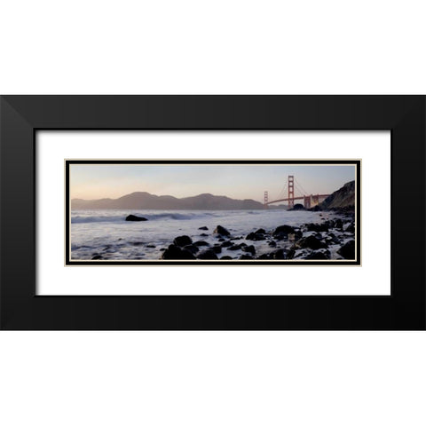 Marshall Beach Pano - 1 Black Modern Wood Framed Art Print with Double Matting by Blaustein, Alan