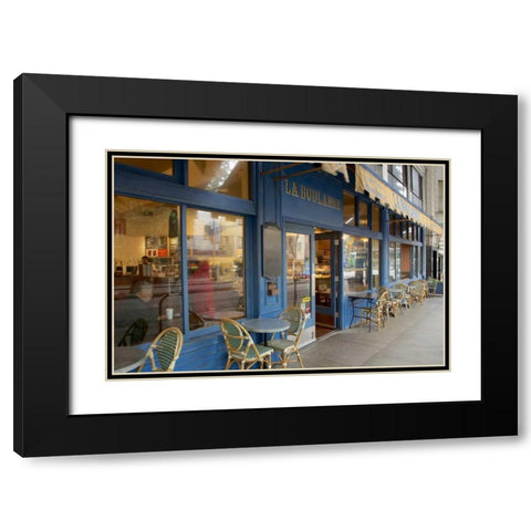 La Boulange - 138 Black Modern Wood Framed Art Print with Double Matting by Blaustein, Alan