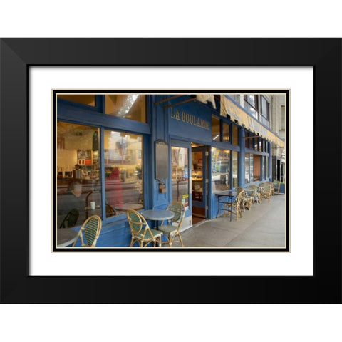 La Boulange - 138 Black Modern Wood Framed Art Print with Double Matting by Blaustein, Alan