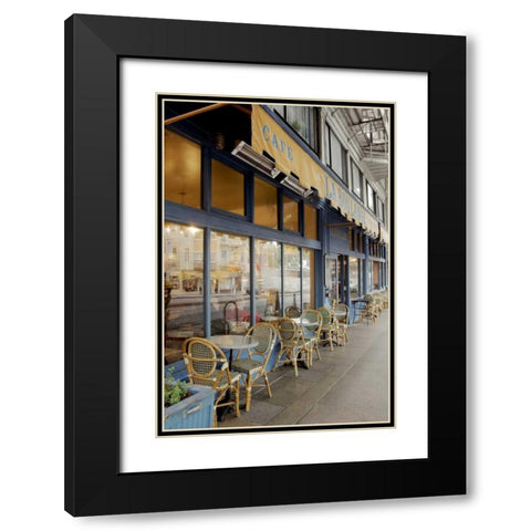 La Boulange - 139 Black Modern Wood Framed Art Print with Double Matting by Blaustein, Alan