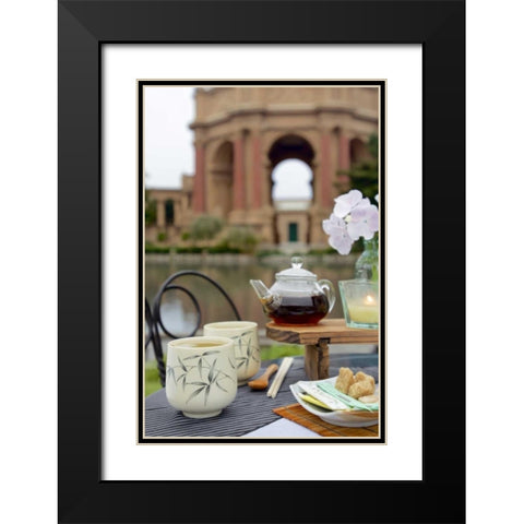 Dream Cafe Palace Of Fine Art - 28 Black Modern Wood Framed Art Print with Double Matting by Blaustein, Alan