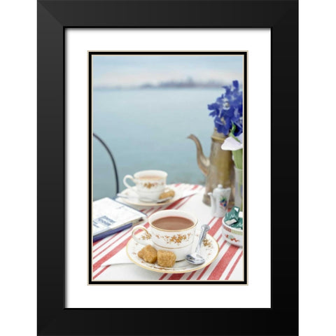 Dream Cafe Golden Gate Bridge - 68 Black Modern Wood Framed Art Print with Double Matting by Blaustein, Alan