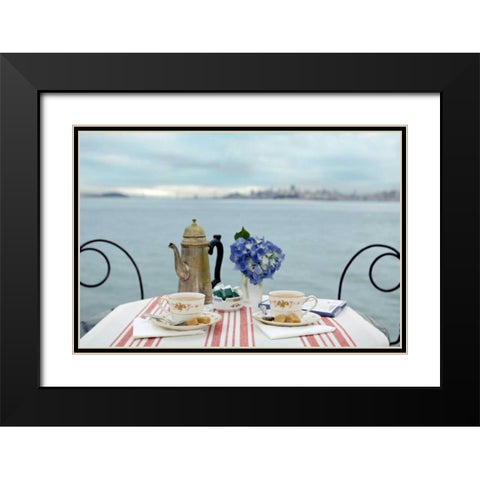Dream Cafe Golden Gate Bridge - 67 Black Modern Wood Framed Art Print with Double Matting by Blaustein, Alan