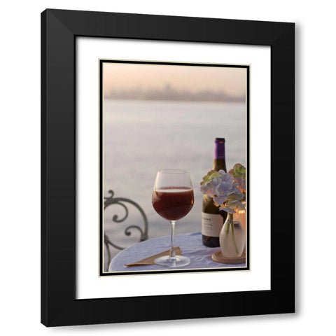 Dream Cafe Golden Gate Bridge - 73 Black Modern Wood Framed Art Print with Double Matting by Blaustein, Alan