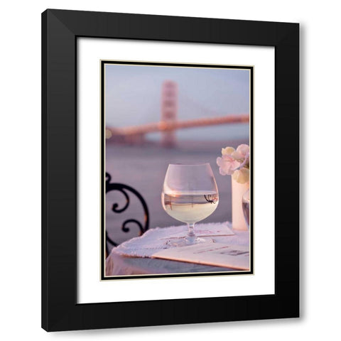 Dream Cafe Golden Gate Bridge - 80 Black Modern Wood Framed Art Print with Double Matting by Blaustein, Alan