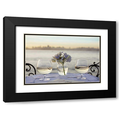 Dream Cafe Golden Gate Bridge - 82 Black Modern Wood Framed Art Print with Double Matting by Blaustein, Alan