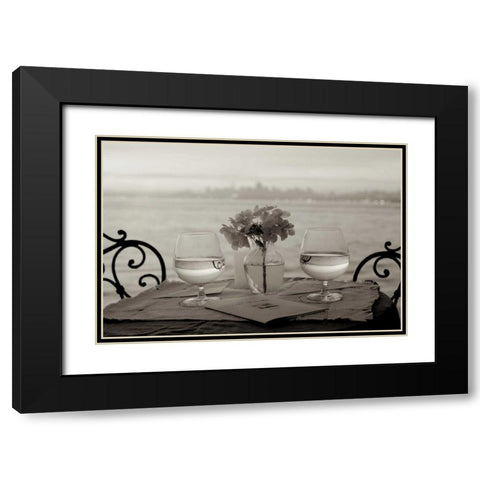 Dream Cafe Golden Gate Bridge - 84 Black Modern Wood Framed Art Print with Double Matting by Blaustein, Alan